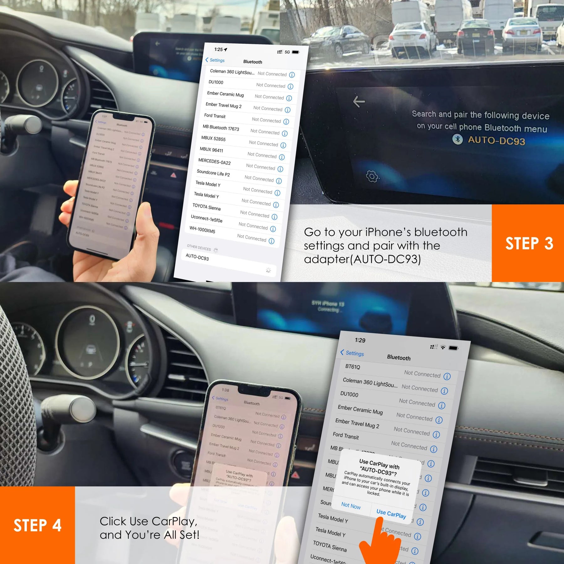 Adaptateur Apple CarPlay sans fil Rexing CPW-1 - Soldes