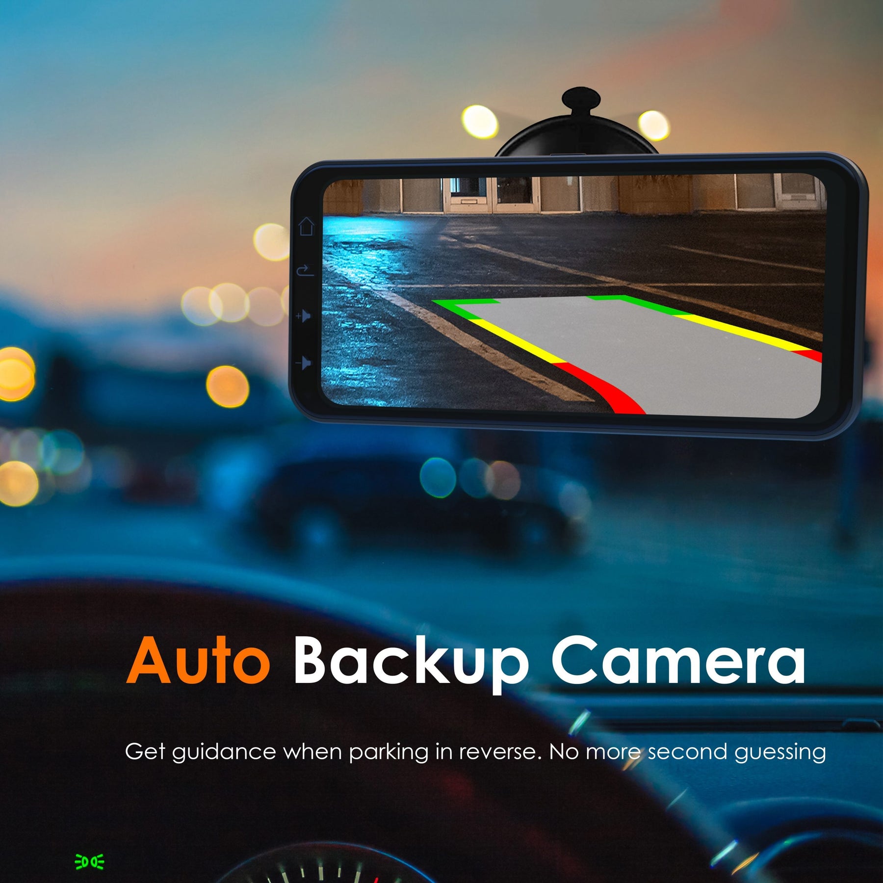 Receptor multimedia inalámbrico REXING RoadMate CPDuo: CarPlay + Android Auto + función de cámara de tablero