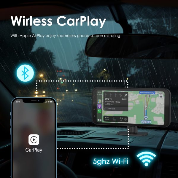 Récepteur multimédia sans fil REXING RoadMate CPStream – CarPlay + Android Auto