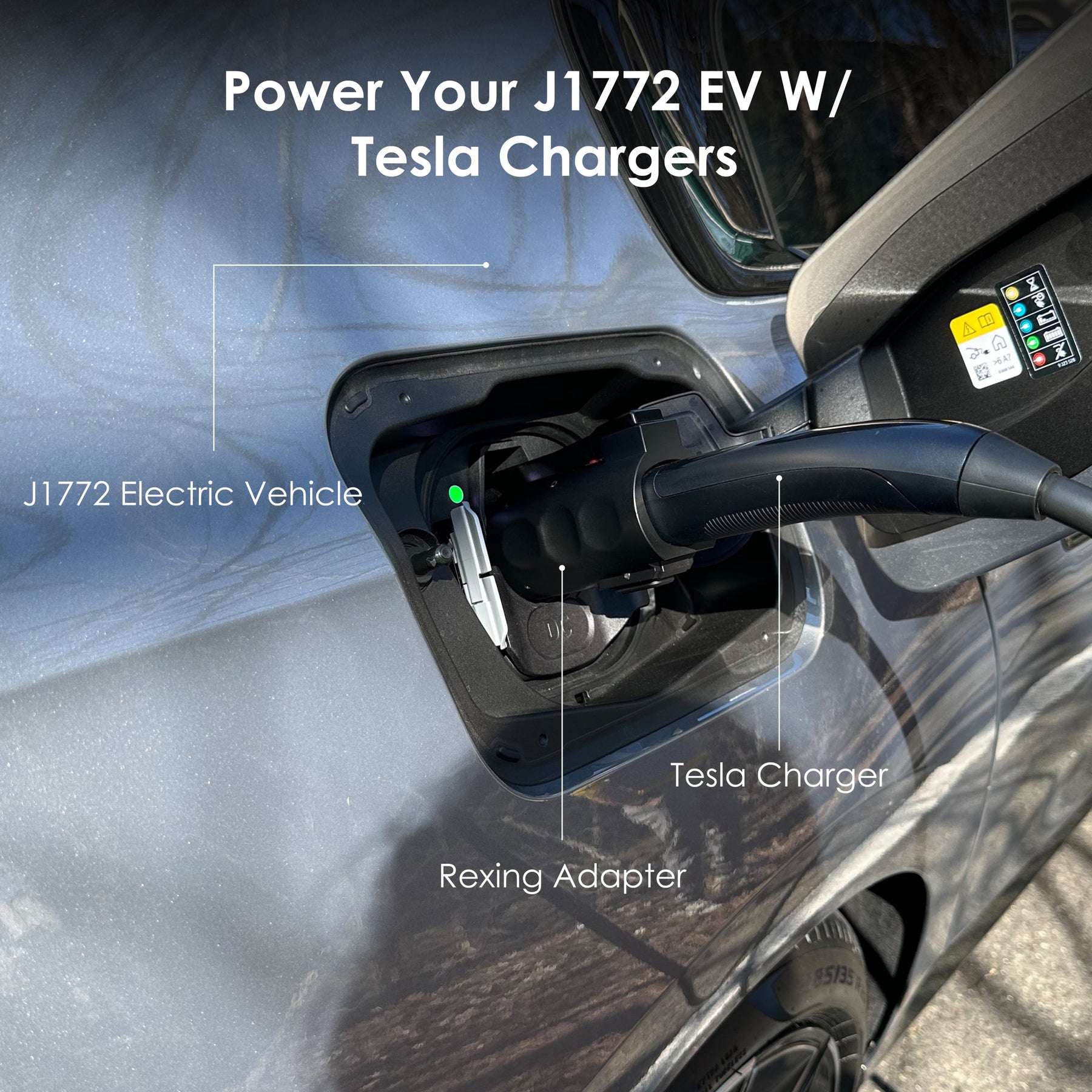 Adaptador de carga Rexing Tesla a J1772