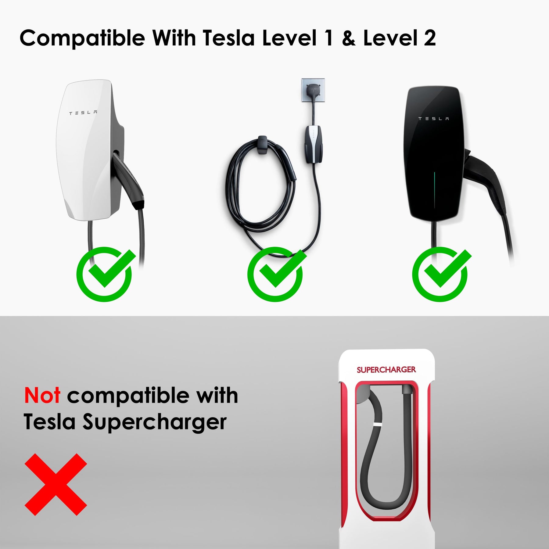 Adaptador de carga Rexing Tesla a J1772