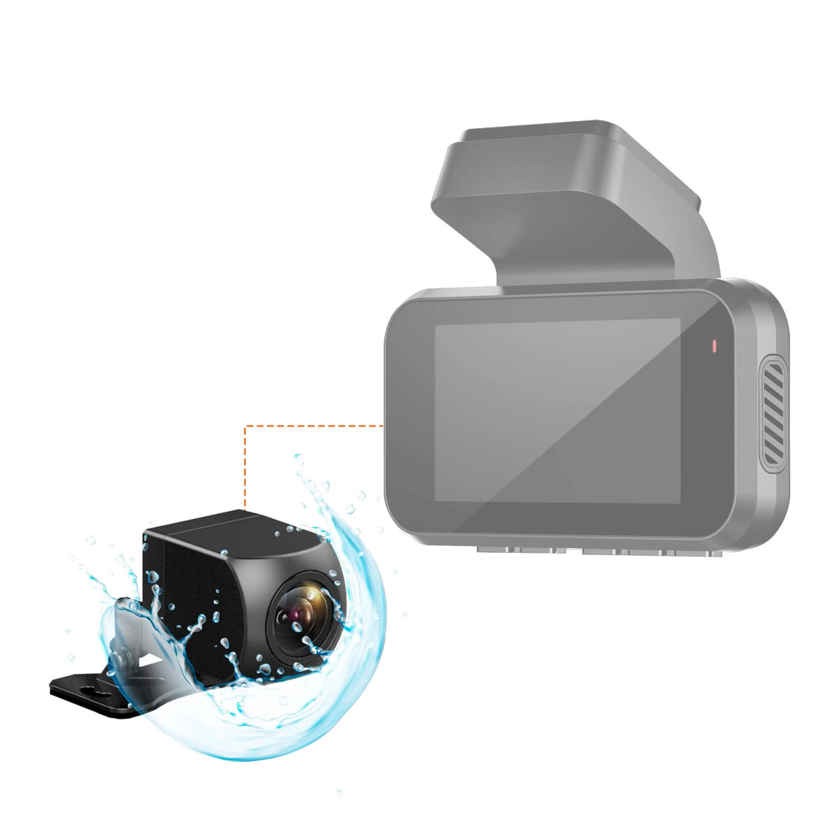 Caméra de recul étanche Rexing pour V55 Premium 4K Capacités modulaires Car Dash Cam