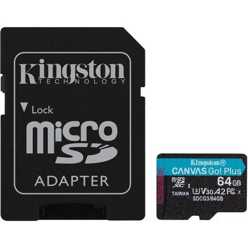 Carte micro SD Kingston Canvas Go Plus 64 Go