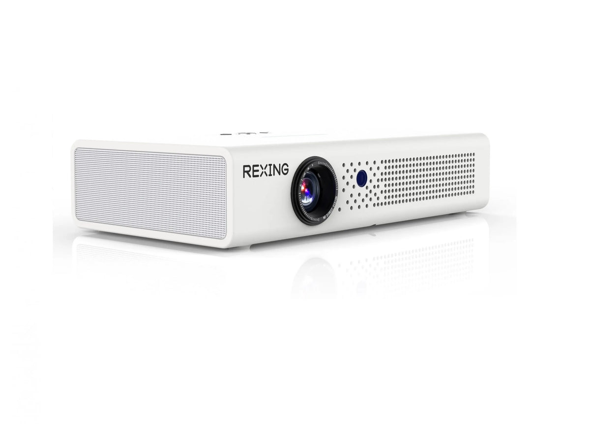 Projecteur DLP intelligent Rexing PV6 600ANSI avec projection 3D, Wi-Fi, Bluetooth