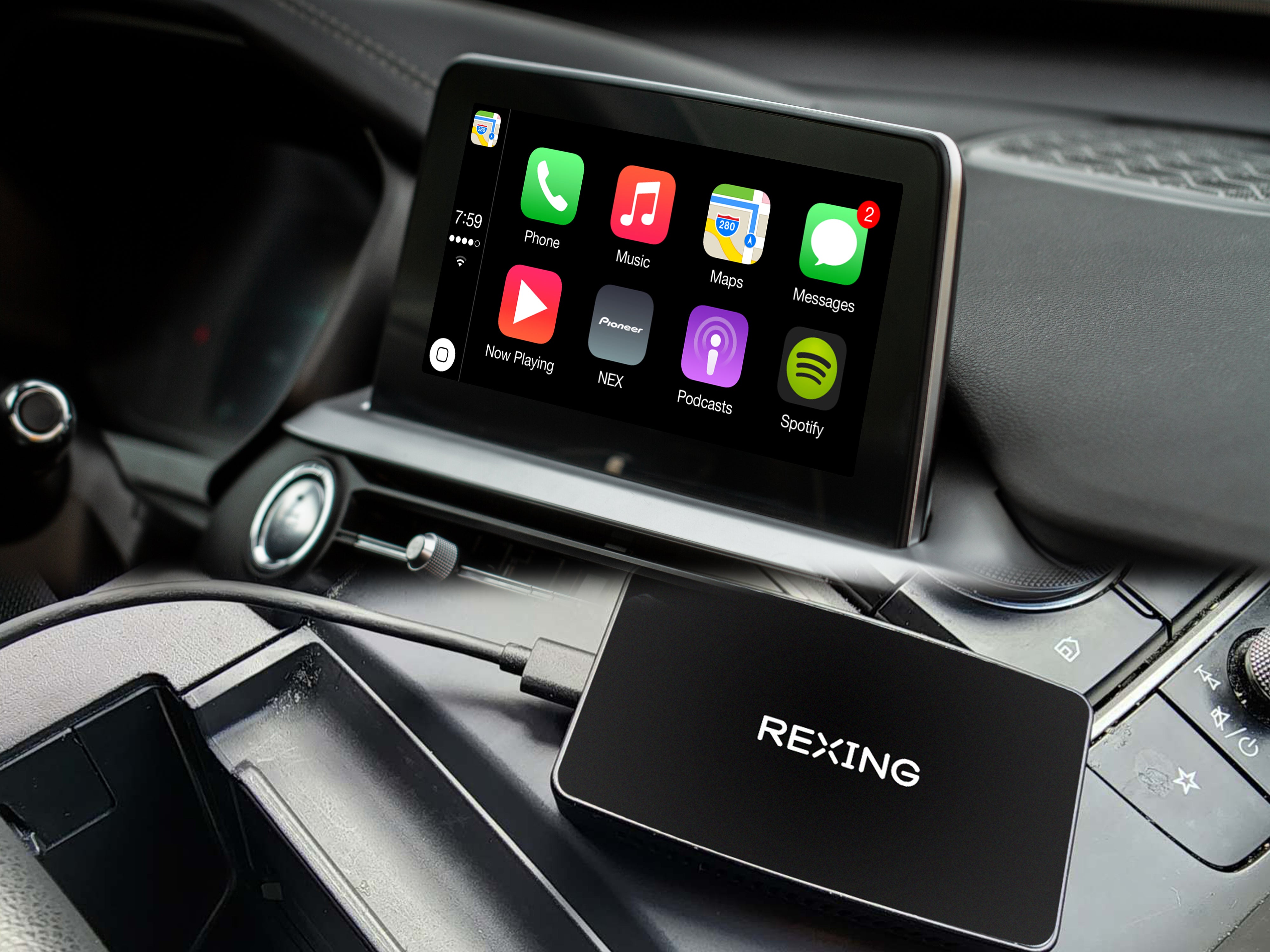Turn Wired CarPlay into Wireless The Easy Way - Rexing