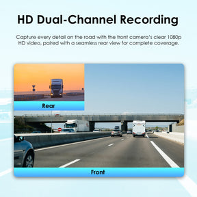 Rexing DT2 Dual Channel 1080p Front and Rear Dash Cam (Open Box)