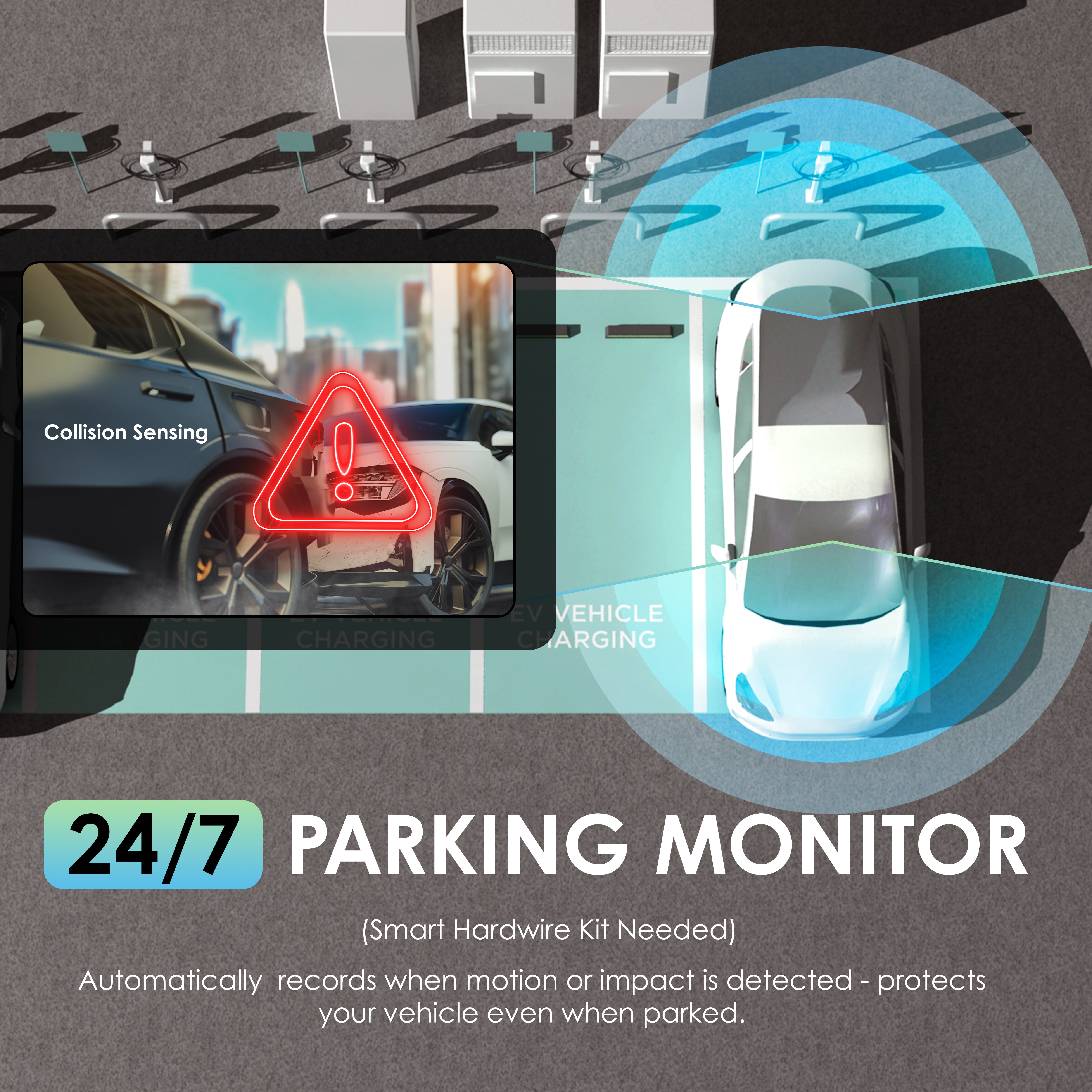 Rexing C2 Pro 4K Dual Dash Cam with Front & Rear 4K, 5GHz Wi-Fi, Parking Mode, 32GB Card