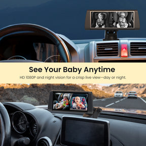 Rexing BC300 Dual Channel Baby Car Camera 1080p HD, IR Night Vision & Split-Screen Display