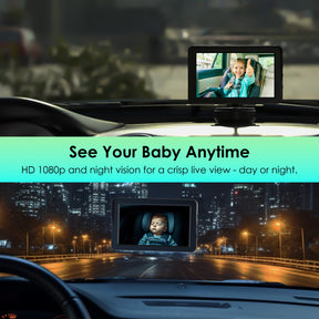 Rexing BC500 Pro In-Car Baby Monitor/Car Cam – 1080p IR Night Vision, Magnetic Mount
