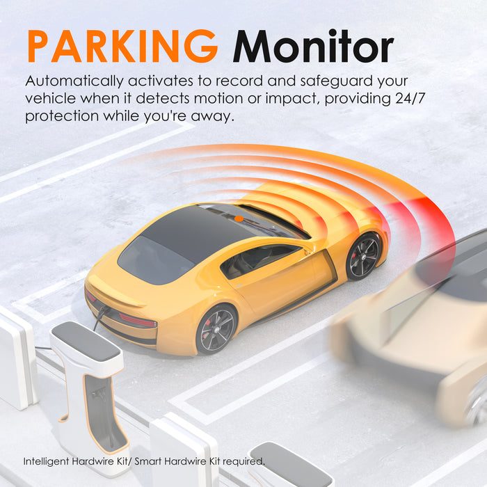 C1 parking monitor; hardwire kit required