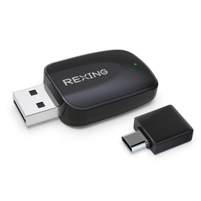 Rexing CPW-42 Wireless CarPlay & Android Auto Adapter for iPhone (iOS 10+) and Android (Android 11+)