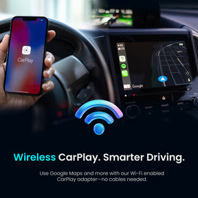 Rexing CPW-42 Wireless CarPlay & Android Auto Adapter for iPhone (iOS 10+) and Android (Android 11+)
