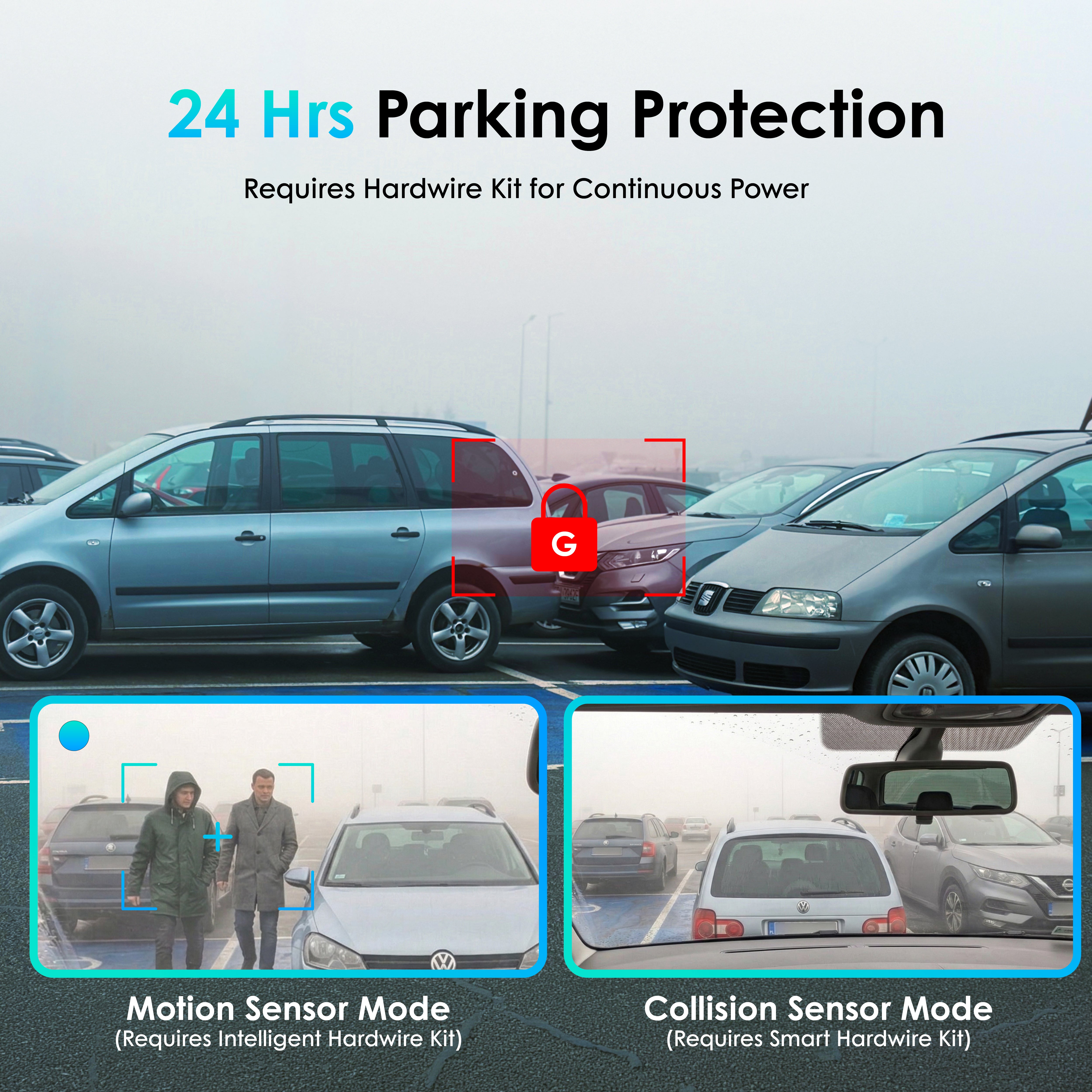 Rexing F30 4K+1080P Dual Dash Cam Front and Rear, Built-in GPS Mount, 5G Wi-Fi, App Control, Parking Monitor, Collision Detection