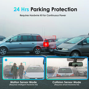 Rexing F30 4K+1080P Dual Dash Cam Front and Rear, Built-in GPS Mount, 5G Wi-Fi, App Control, Parking Monitor, Collision Detection