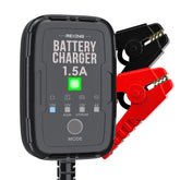 Rexing Master 1.5A Smart Battery Charger 6V 12V Automatic Trickle Charger and Maintainer with Multi Protection and Temperature Control for Lead Acid AGM Gel SLA and Lithium Batteries