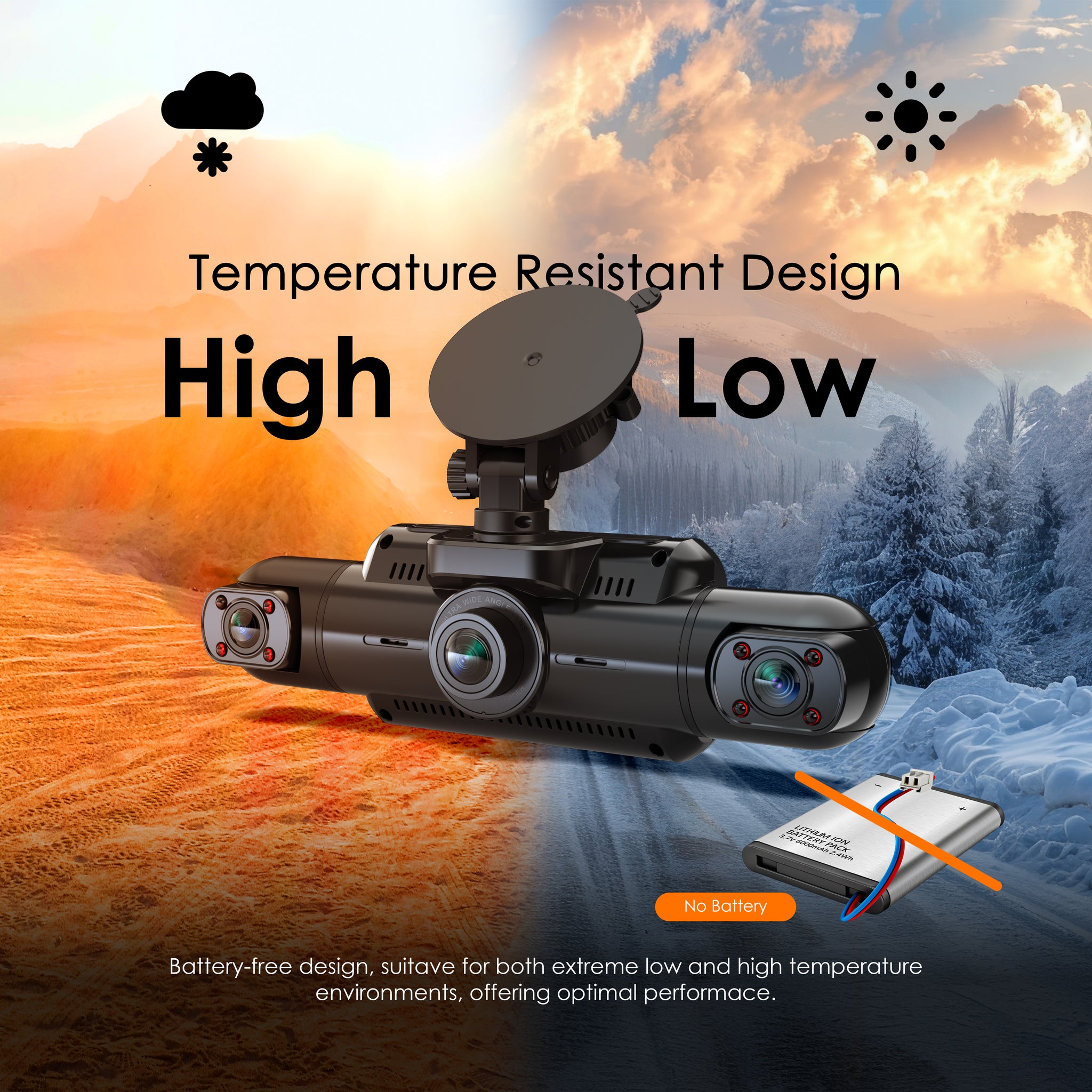Rexing R4 Pro 2K Front + 1080p*3 4CH Dash Cam, WiFi, GPS, Loop Recording, Parking Mode, G-Sensor
