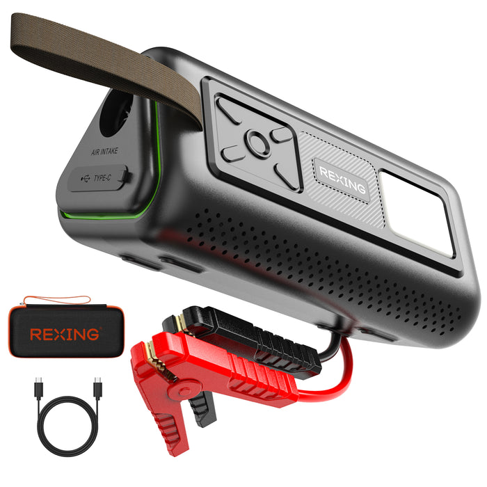 Rexing 3-in-1 jump starter and tire inflator