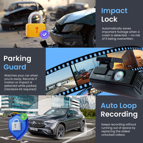 Rexing – SC4KS Ultra HD Car Dash Cam with Wi-Fi Bundle