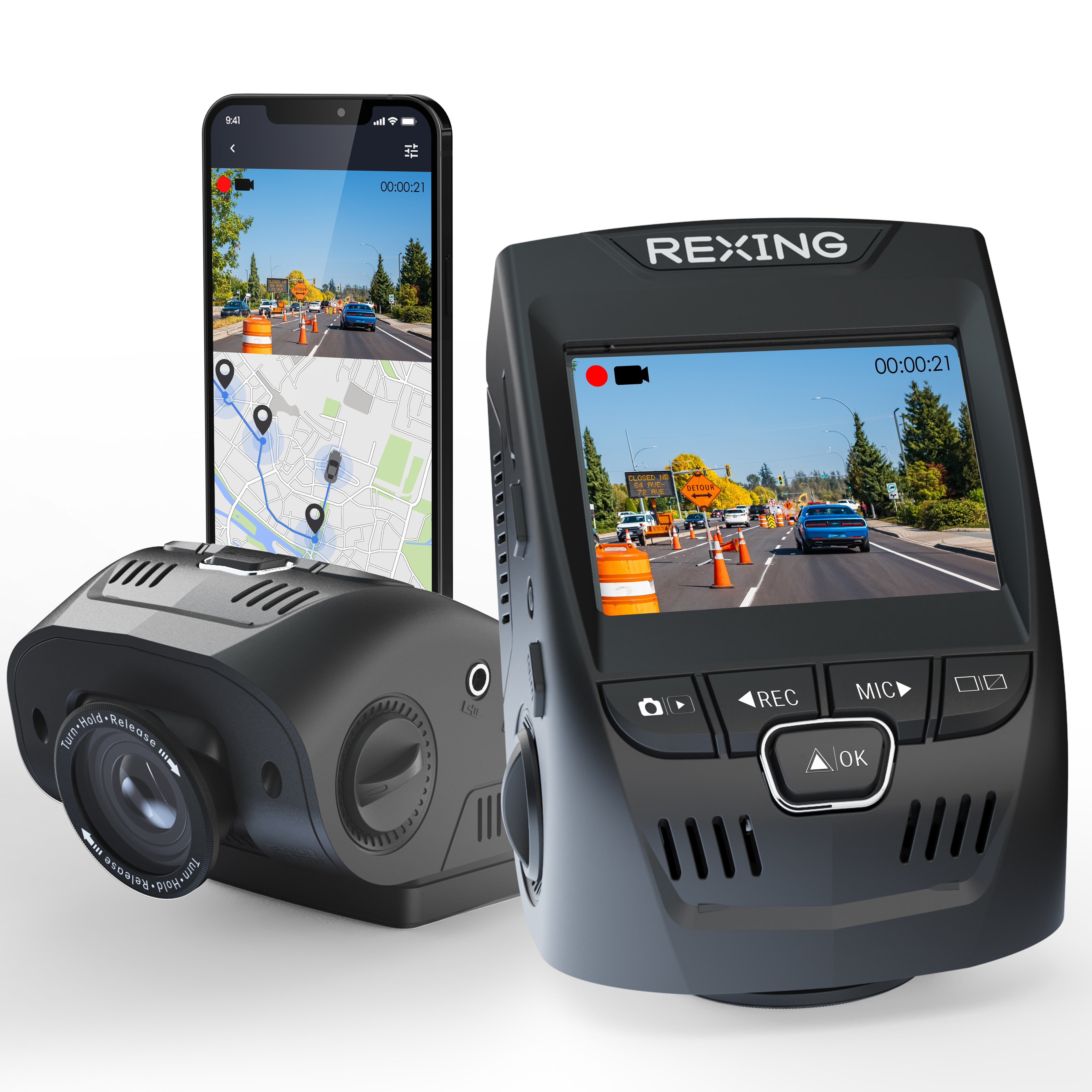 Rexing V1GW — 4K Dash Cam with Built-in GPS