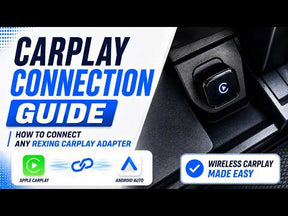 Rexing AI Box Wireless CarPlay & Android Auto Adapter - Multimedia Video Box with Built-in Netflix, YouTube, TikTok Lite - Support USB Video & Music Playback, Custom Ambient Light Control - Plug & Play Car AI Streaming Hub