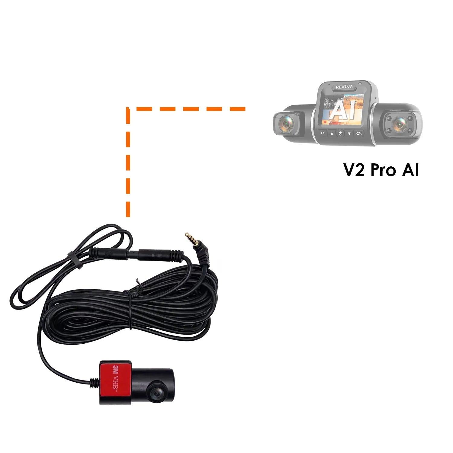 Rexing Rear Camera for V2 Pro AI